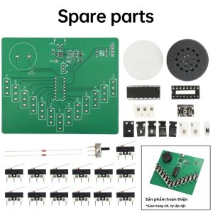 Aideepen | DC 3-5V Type-C Pentatonic Quy Mô Điện Tử Kalimba DIY Bộ Nhạc Cụ Bảng Mạch Hàn Thực Hành Giảng Dạy Phần