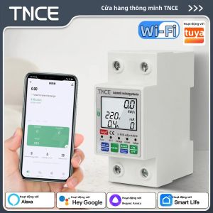 Công Tơ Điện Thông Minh TNCE Tuya 1-63A Tích Hợp Chức Năng Hẹn Giờ Bảo Vệ Quá Áp/thiếu Áp Chống Rò Rỉ Dòng Điện Rơle Mạch Điện Cầu Dao Tự Động Cho Hệ Thống Nhà Thông Minh