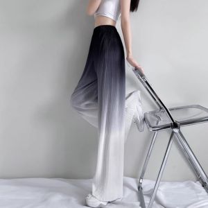 Elegant French Design Wide Leg Trousers