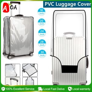 Trolley Luggage Cover PVC Transparent Waterproof and Wear-resistant Protective Cover Suitcase Cover