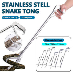 150cm Folding Reptile Snake Clamp Handle Tong Catcher Stick Snake Handling Tools