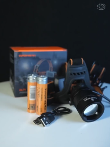 SUPERFIRE HL71 Sensor Headlamp 15W Rechargeable Head Torch Portable Zoom LED Headlight Camping Waterproof Hiking Super Bright Head Flashlight