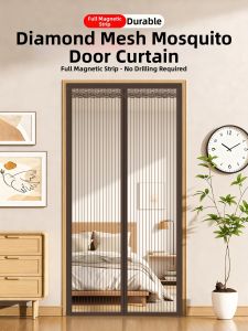 Magnetic Self-Closing Anti-Mosquito Door Curtain