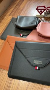 LC-09 Sarung Laptop Universal for Macbook Air Asus Acer Stand Sleeve PU Leather Kulit Sarung Pouch Ukuran 13 14 Inch
