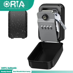ORIA Extra Large Key Lock Box with 4 Digit Combination and Spare Key Sturdy Key Safe Box Wall Mounted Outdoor Intdoor Waterproof Key Storage Box for Home Office Garage School Factory - Lazada