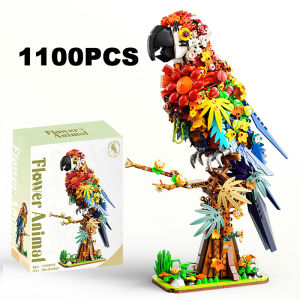 Q16003 Parrot 1100pcs Floral Tales Models DIY Small-Piece Building Blocks Brick MOC Technical Assembly Toys