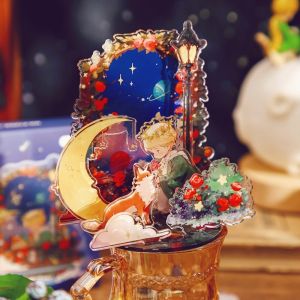 Quà Tặng Trang Trí Acrylic Cổ Điển Lãng Mạn Hoa Hồng Công Chúa Trang Trí Văn Phòng Bàn Làm Việc Prince Rose Acrylic Display Stand