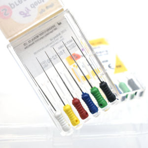 เครื่องมือแพทย์ทันตกรรมสำหรับการรักษารากฟัน  ตะไบรากฟัน  ตะไบมือ  ตะไบเอนโด  ทำจากสแตนเลส