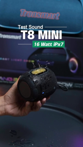 [ CÓ ÁP CHỈNH ÂM ] Loa Bluetooth Tronsmart T8 Mini | Công suất 15W | Sử Dụng Đến 18h | Âm Thanh 360° | Chính Hãng Bảo Hành 12 Tháng