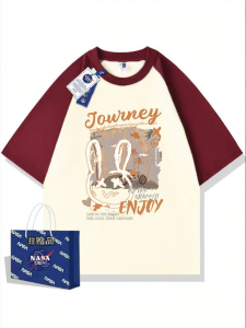 Fashionable Patterned Short Sleeve T-Shirts