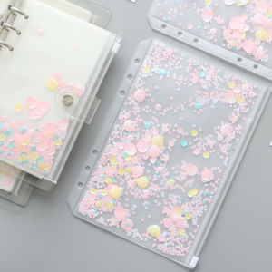 Ye Mi Pu Creative Loose-Leaf A5/A6 Zipper Insert Bag Journal Book Album DIY Journal Decoration Flashing Sequins