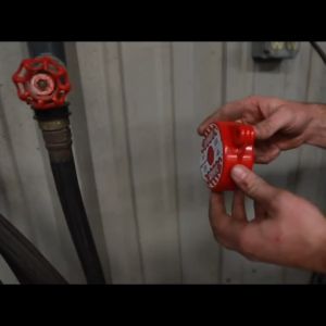 1-2.5 In Insulated Gate Valve Lockout HS-F11 Outdoor Water Hose Protector Propane Tank Lock Gas Lock