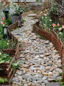 Wicker Weavings Fence Fence Garden Lawn Fence Small Fence Nursery Balcony Courtyard Wall Room Outdoor Vegetable Garden Flower Bed