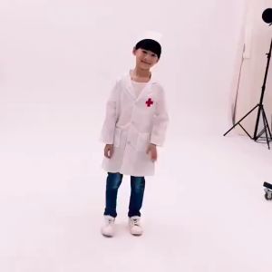 Doctor Costume Nurse For Kids Career Guidance Costume For Kids Nurse Costume For Kids Boys And Girls Cosplay Overall White Gown Nurse Uniform Toy Family Game