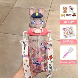 Kids Straw Water Bottle for School and Summer