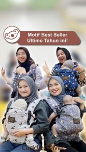 Cuddleme Ultimo Carrier | Usia 0 - 3 tahun |  Gendongan Bayi Hipseat Duduk Depan Hadap Depan Belakang Samping Lengkap Mshape M Shape SSC Model Terbaru 2023 Free Gift