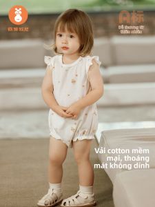 Wismorni | Bodysuit Bé Thoáng Khí Cotton Không Tay