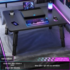 BAIPU | Bàn Đỡ Máy Tính Xách Tay Chất Sợi Carbon Kiểu Chơi Game Có Thể Điều Chỉnh Gập Được