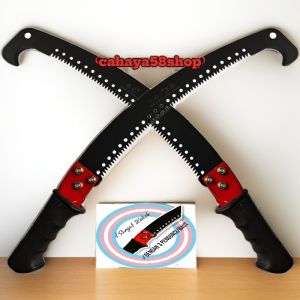 Gergaji Kopi Lengkung Pemotong Dahan Ranting Elecktroforesis Hitam