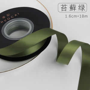 Zhuocai 1.6cm Double-Sided Polyester Belt Gift Box Bows Hair Accessories Ribbons Macaron Color Ribbon Bouquet Ribbon