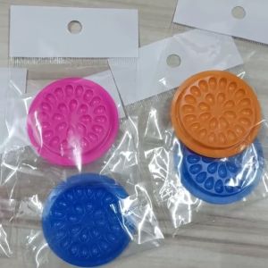 READY STOCK-JB Grafting eyelashes glue tray color w/o base small flower heart plate beauty eyelashes glue tray PVC gasket