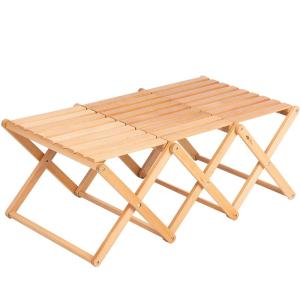 Mobi Garden | Folding Multipurpose Outdoor Table Real Wood Multi-layer Storage
