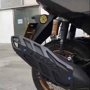 Full CNC Alloy NMAX V1/V2/V3 Heat Guard/ Muffler protector/ Frosted/Glossy Muffler Cover Universal