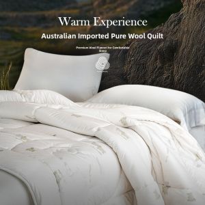 SIDEFU | Australian Imported 100% Pure Wool Double Bedding Quilt