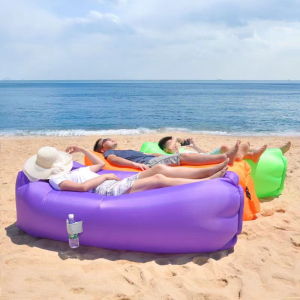 Outdoor Portable Air Inflatable Sofa Bed With Head Rest Pillow Heavy Duty Beach Camping Foldable Ultralight Sleeping Lazy Bag Mattress Nature Hike Hangout Lounger Lay Carrying Mattresses Folding And Travel Relax Bags Air Mattresses Air Bed Sofa Bed Folda
