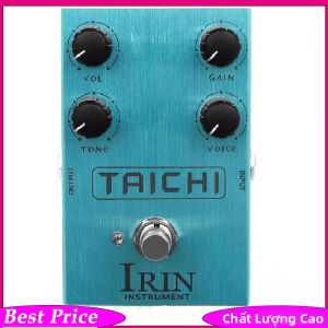 IRIN | IRIN Taichi Guitar Effects Pedal Low Gain Overdrive Với Núm Điều Chỉnh Giọng Nói Cấu Trúc Kim Loại Để Điều Khiển Tần Số EQ Màu Xanh Nhạt