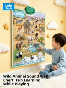 LELEYU | Cognitive 1 Sound Learning Wall Chart Toy
