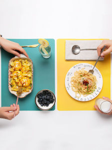 Lót Bàn Ăn Bằng Silicon Jujiajia Lót Cách Nhiệt Bàn Ăn Chống Dầu Chống Thấm Nước Lót Bàn Ăn Kiểu Tây Bắc Âu Gia Dụng Lót Bát Chống Nóng Lót Nồi