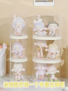 Pop Mart Doll Display Box Toys Transparent Blind Box Storage Dustproof Storage Box Stackable 盲盒娃娃展示盒透明重叠