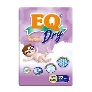 EQ Dry Travel Pack Newborn 22 - Tape Baby Diapers