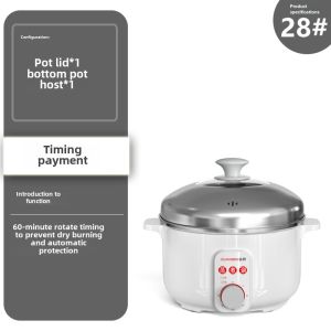 Large Capacity Stainless Steel Electric Steamer Automatic Switch off No Odor Leakage Household Kitchen Appliance Steam Pot