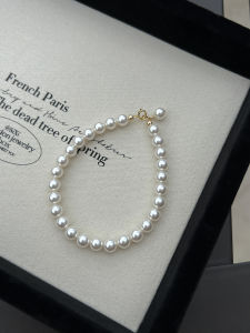 Shijia Genuine Goods Pearl Bracelet Light Luxury Minority Exquisite Strong Light Minimalist Fancy Elegant Twin Bracelet Female
