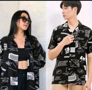 kemeja couple viscose# baju pantai# kemeja vintage#baju viral