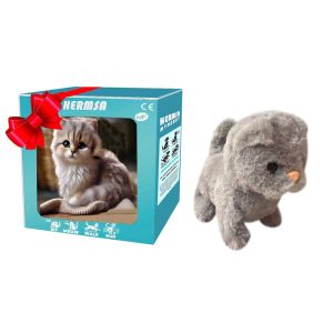 2025 NEW Fashion Plush Robot Puppy Interactive Walking Simulated Puppy Barking Tail Wagging Educational Gift Chilren