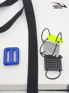 KEEP DIVING | 1 Chiếc Lặn Biển BCD Trọng Lượng Tấm Phát Hành Nhanh Webbing Backplate Cho Bộ Đồ Khô DIY Phụ Kiện Cố Định