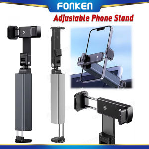 FONKEN Airplane Phone Holder Adjustable Phone Stand for Travel Selfie Rotating Desk Clamp Portable Foldable Universal Mount