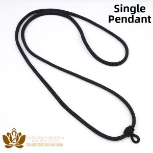 Adjustable Non-Metallic Pendant Cord with Thai Buddha Design by Taiga Fashionable Japan and South Korea Style Neutral for Men and Women