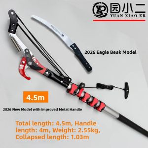 Original Taiwan Garden Shears High Branch Pruner Retractable Aerial Pruning Old Farmer High Branch Saw Hawthorn Flower