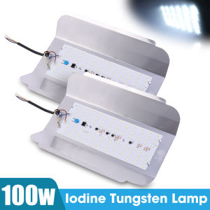 YESPERY Đèn LED Vonfram Iốt 100W Đèn Pha Làm Việc Chống Nước Đèn Chiếu Sáng Công Trình Ngoài Trời Đèn Chiếu Sáng Đèn Vườn