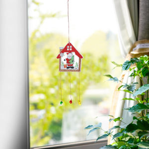 1 Bộ Tranh Gắn Đá Họa Tiết Giáng Sinh 2 Mặt Acrylic Chuông Gió Phòng Ngủ Treo Cửa Sổ Trang Trí Phong Cách Hiện Đại