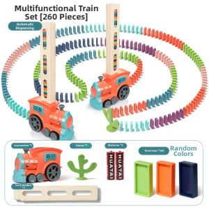 QIMINGXING | Automatic Domino Track Train Educational Toy