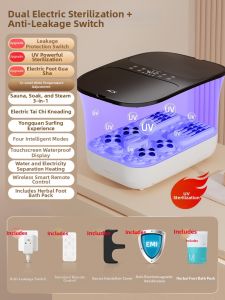 ACK | Automatic Electric Foot Bath Tub Constant Temperature Massaging Home Use Foot Soak Bucket with Heating And Massage for Legs