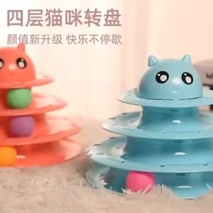 Pets Interactive Toys Cats Turntable Pet Intellectual Track Tower Funny Cat Toy