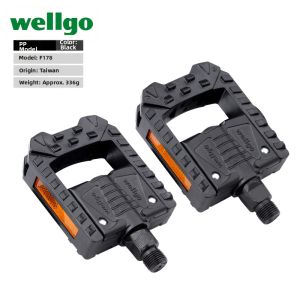 Wellgo | Folding Anti-slip Foot Pedal for E-bike Dual DU Bearings