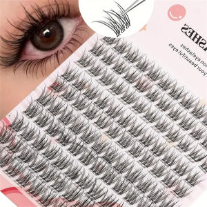 120 Pcs False Eyelash Cartoon-Style Natural Look Dense and Fluffy Crossed Design for Realistic Bundles Ideal for Novices
