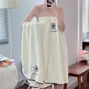 Princess Style Full Body Wrap Bath Towel Quick Dry Absorbent Home Use Bath Skirt Three Piece Set Womens Polyester Fabric